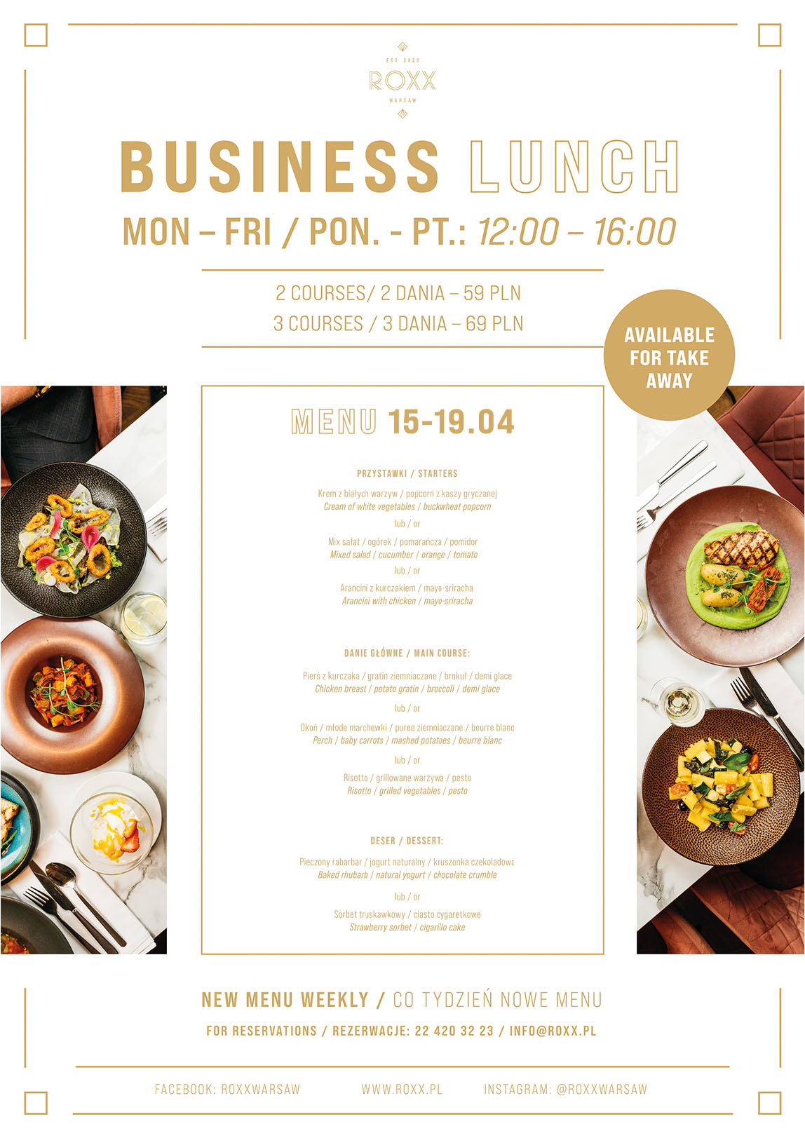 Poster Business Lunch ROXX HEJ DIZAJN project