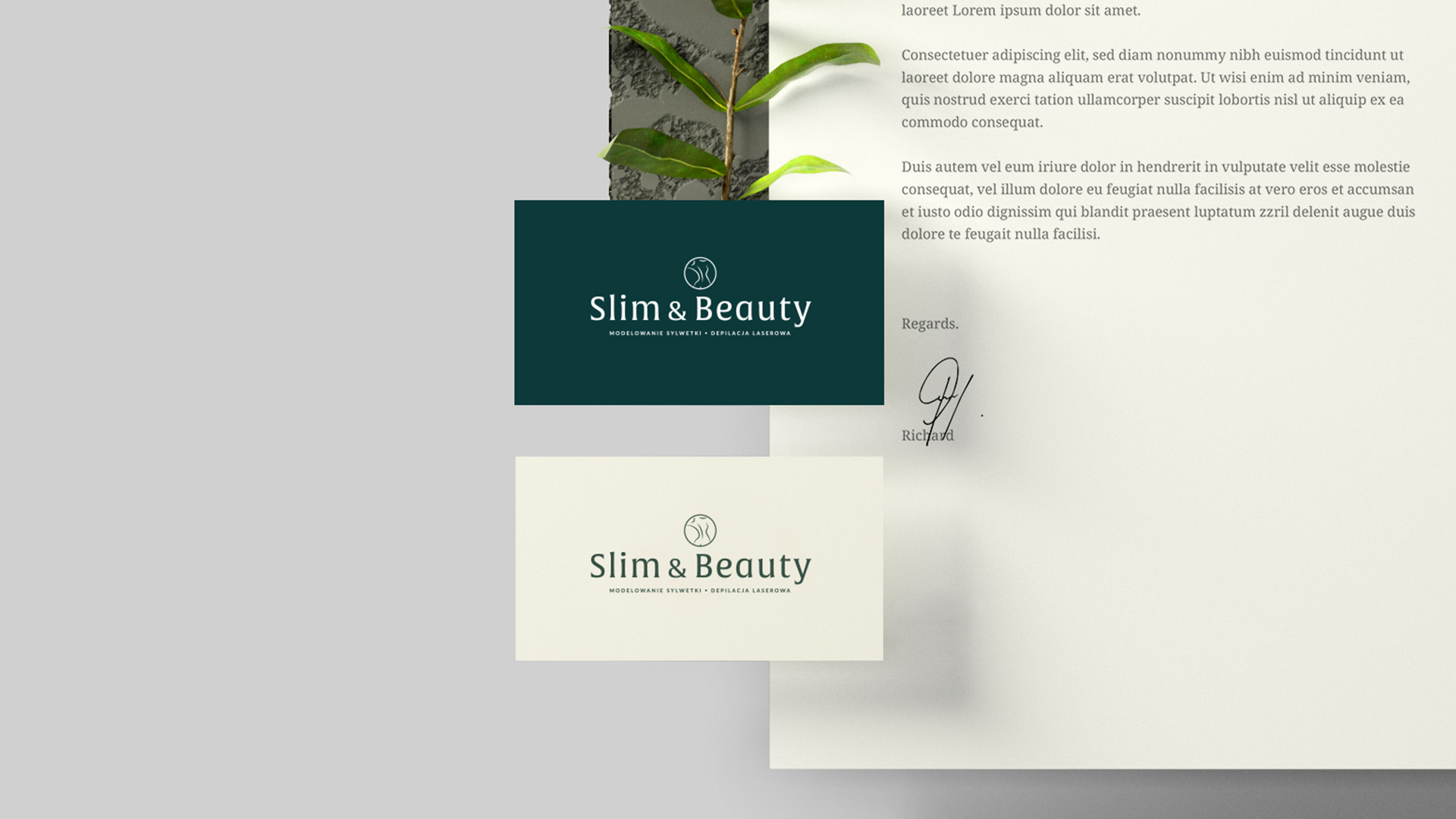 Branding - wizytówki Slim&Beauty